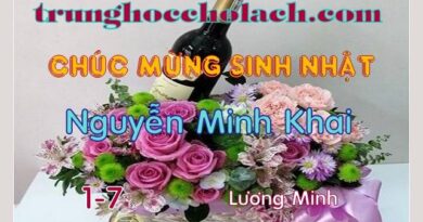 CHÚC MỪNG SINH NHẬT NGUYỄN MINH KHAI CHÚC MỪNG SINH NHẬT NGUYỄN MINH KHAI