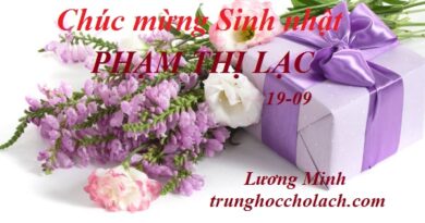 CHÚC MỪNG SINH NHẬT PHẠM THỊ LẠC CHÚC MỪNG SINH NHẬT PHẠM THỊ LẠC
